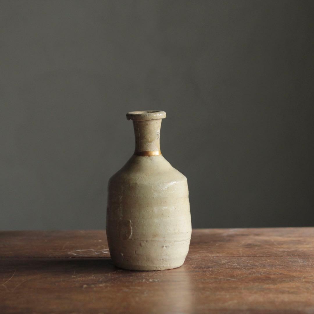 無地志野織部 徳利 桃山〜江戸初 酒器 古美術 古道具 アンティーク