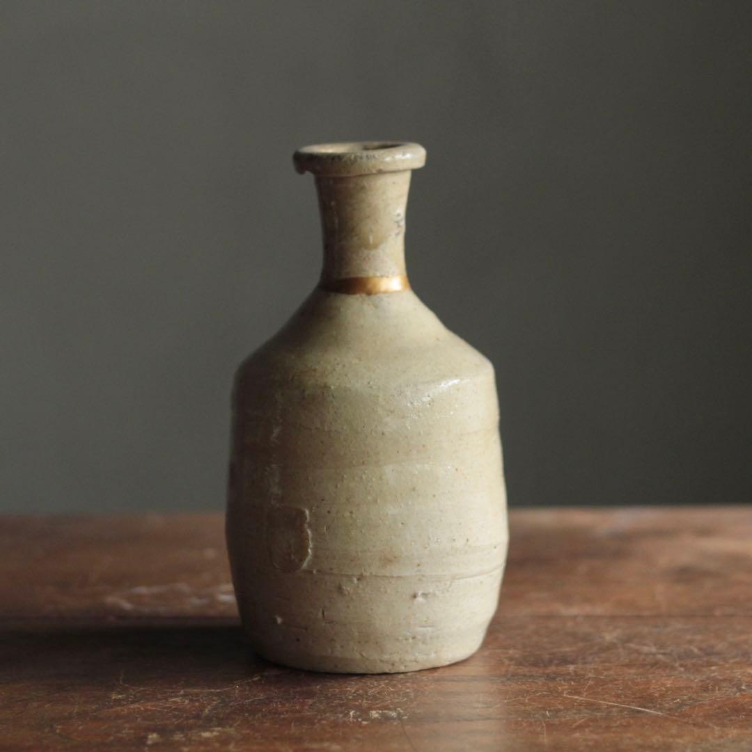 無地志野織部 徳利 桃山〜江戸初 酒器 古美術 古道具 アンティーク