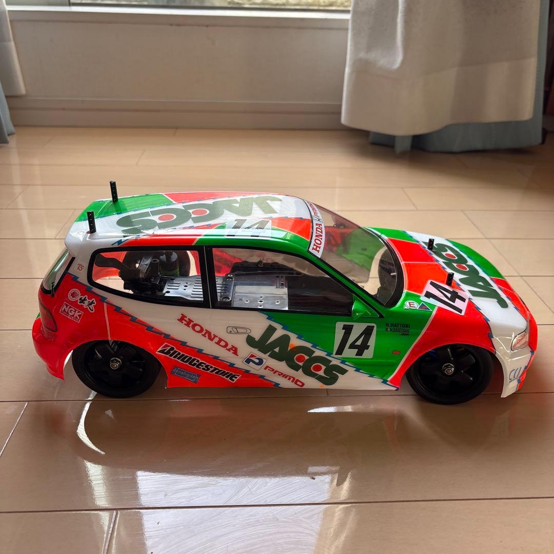 タミヤ　ジャックス　シビック　ＦＦ01 ビンテージ　ラジコン　裏塗装　レトロ