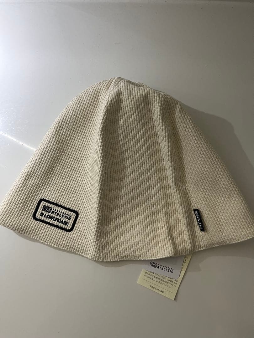 100 ATHLETIC サウナハット アイボリー 新品　未使用