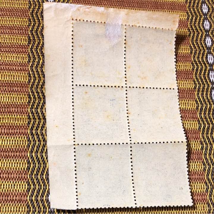 カタログ価6600円！満州国建国10周年記念切手 20銭×6枚ブロック