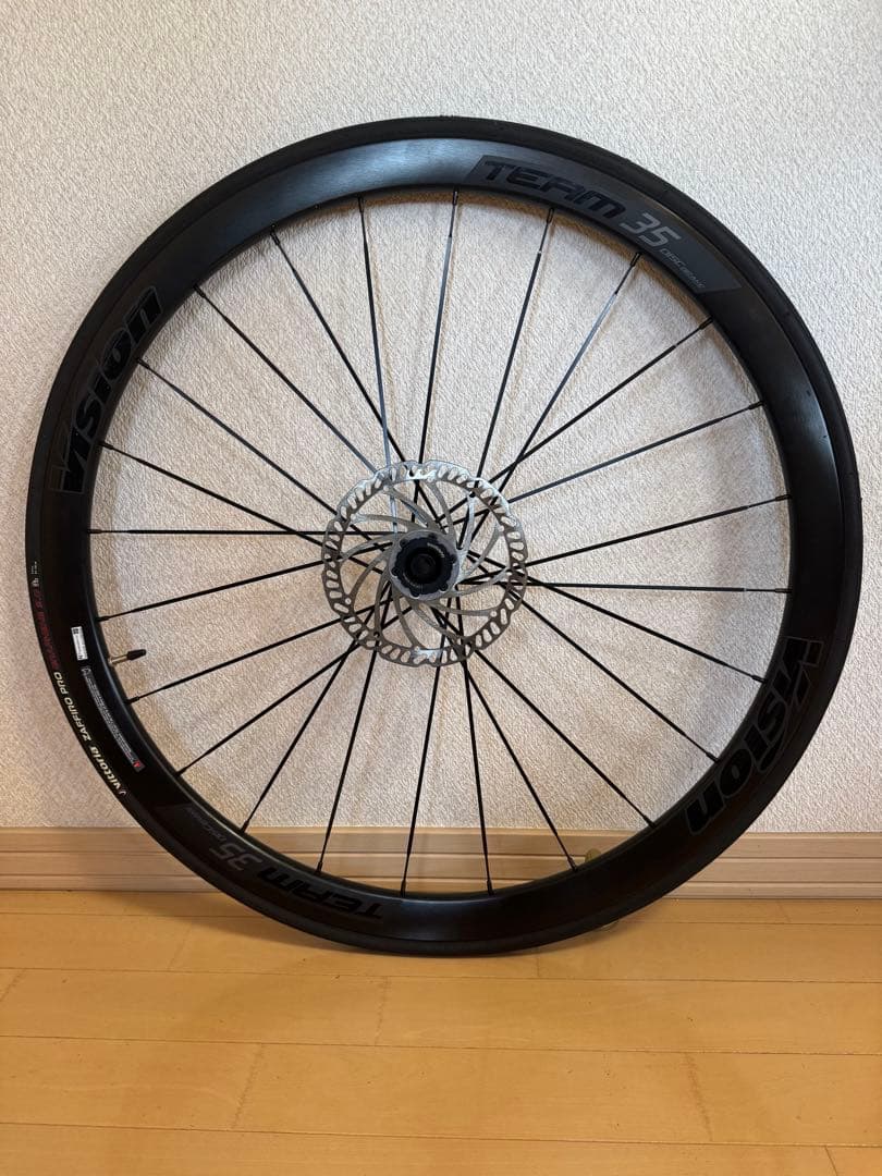 【美品】Vision T35前後ホイールDisc対応+ Vittoria タイア