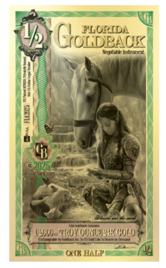 とらばーと１５枚セット☆☆フロリダ純金(１５.５mg)地域ノート1/2☆☆