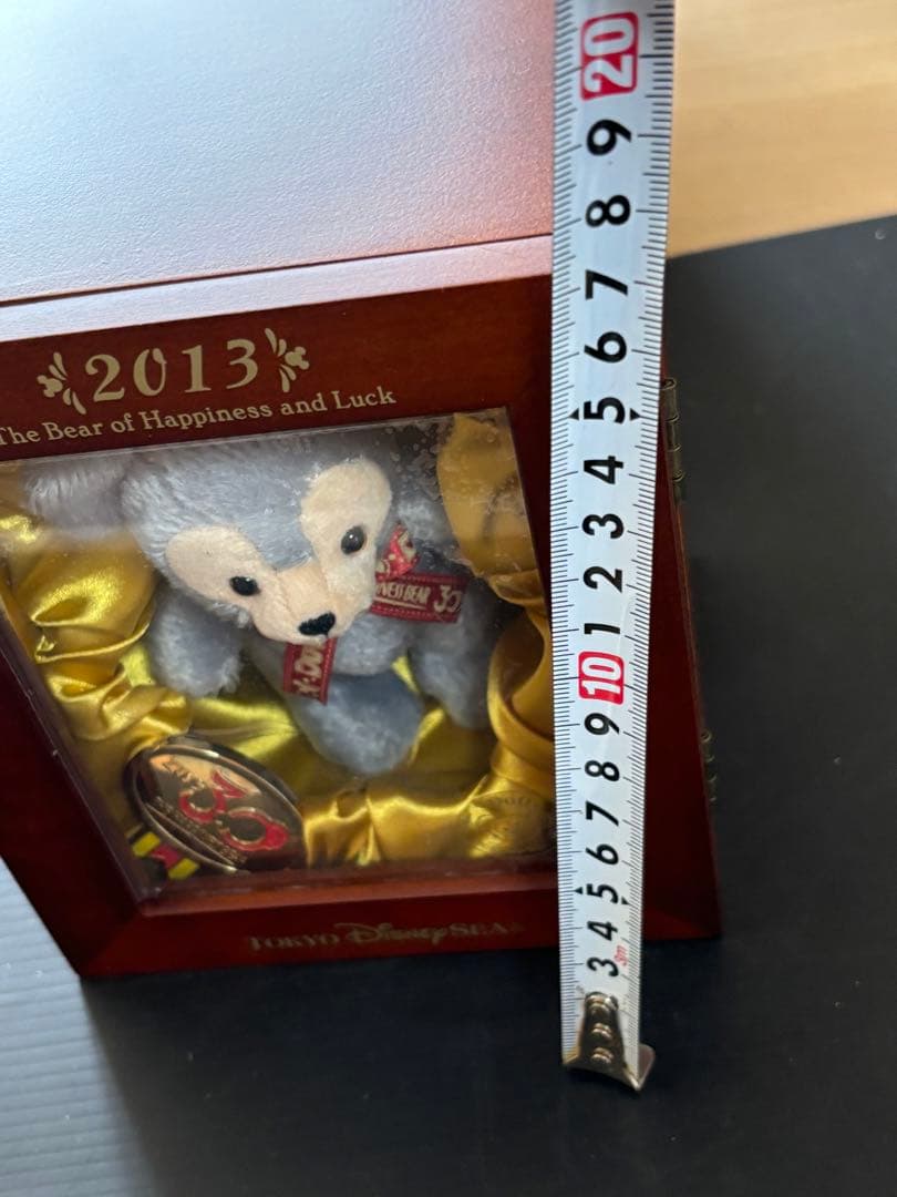 超激レア❣️未使用保管❣️ダッフィー30周年記念 木箱入りぬいぐるみ 元箱あり