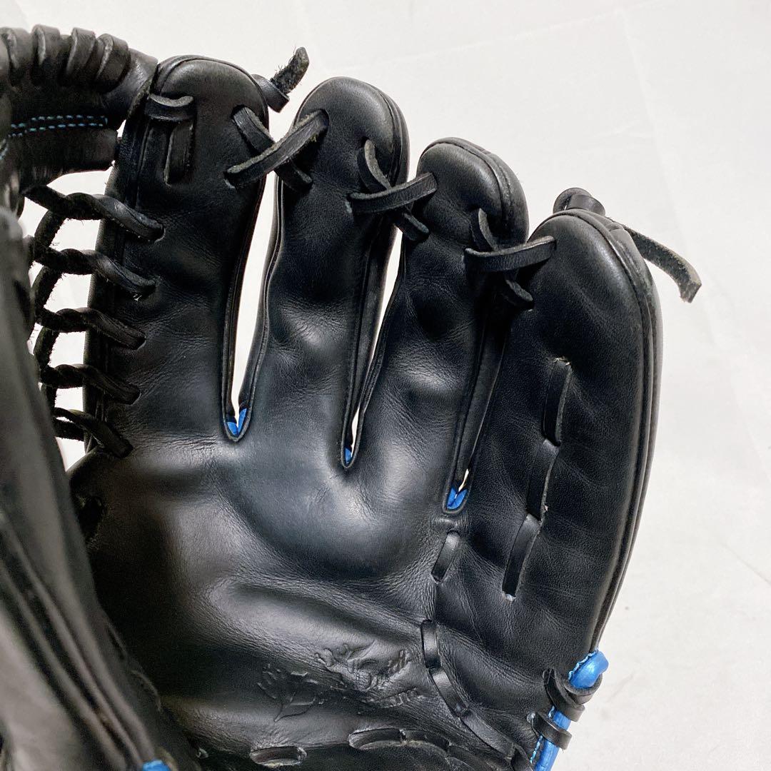 限定カラー　ミズノ　ブレイブスピリット　一般軟式用グローブ　メタリックブルー　青