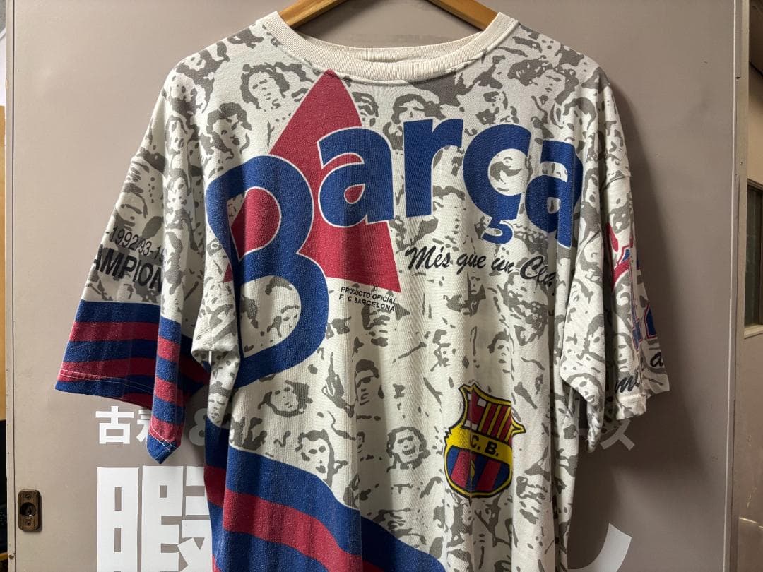 FCバルセロナ公式記念Tシャツ(歴代タイトルプリント) 94s