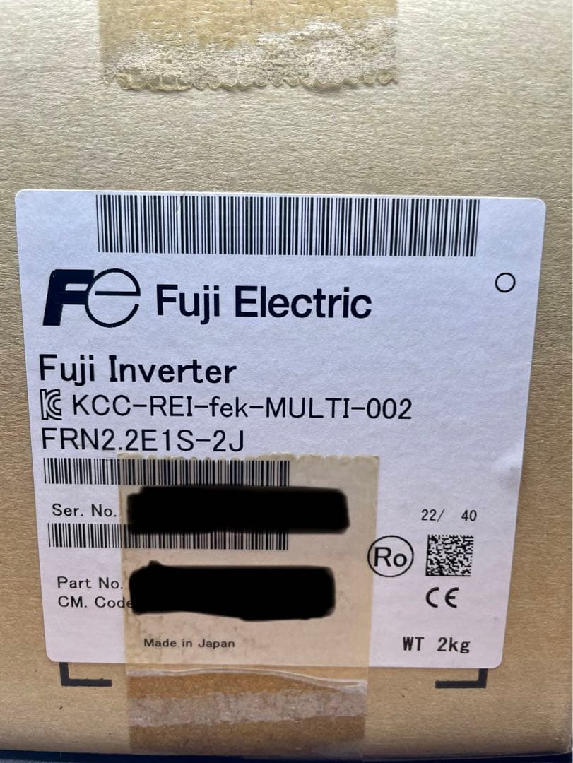新品 FUJI/富士電機 FRN2.2E1S-2J インバーター