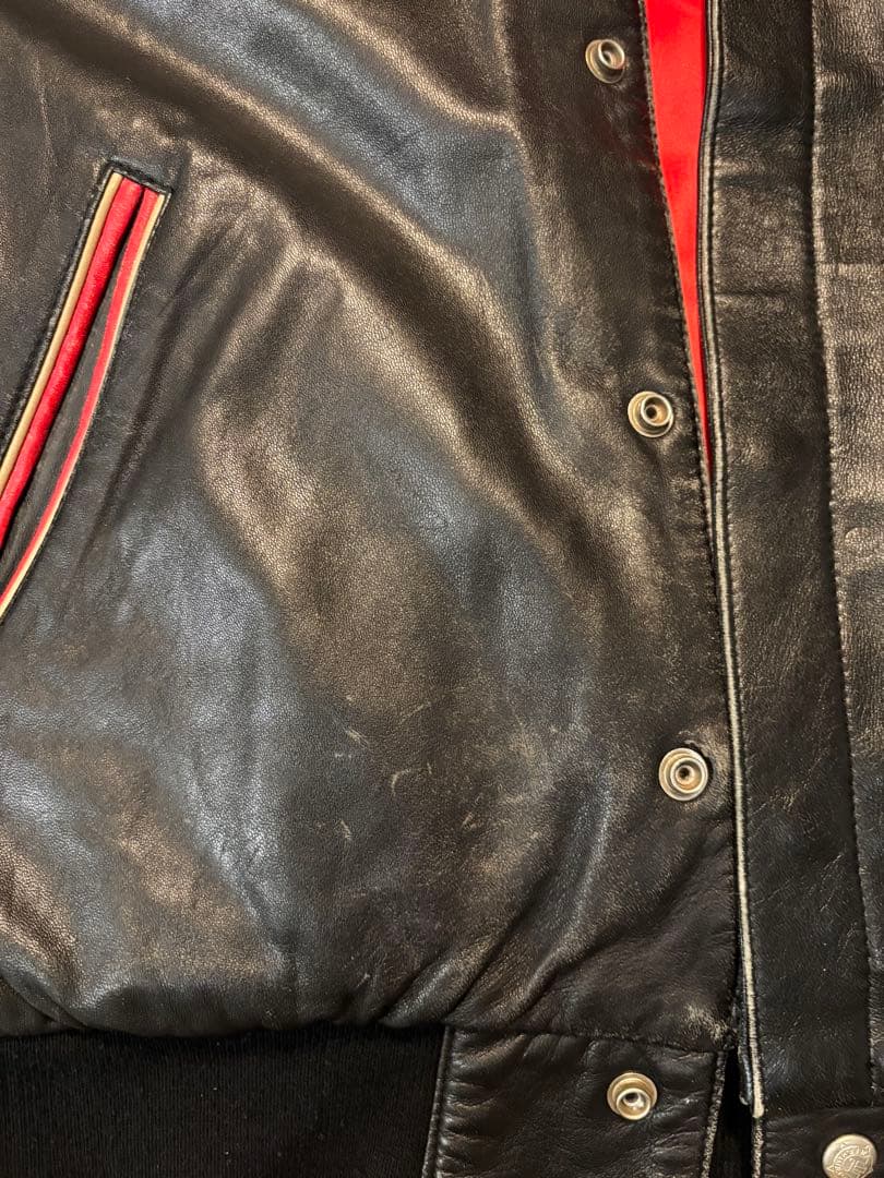 49ERS レザー ジャケット　JEFF HAMILTON ジェフハミルトン