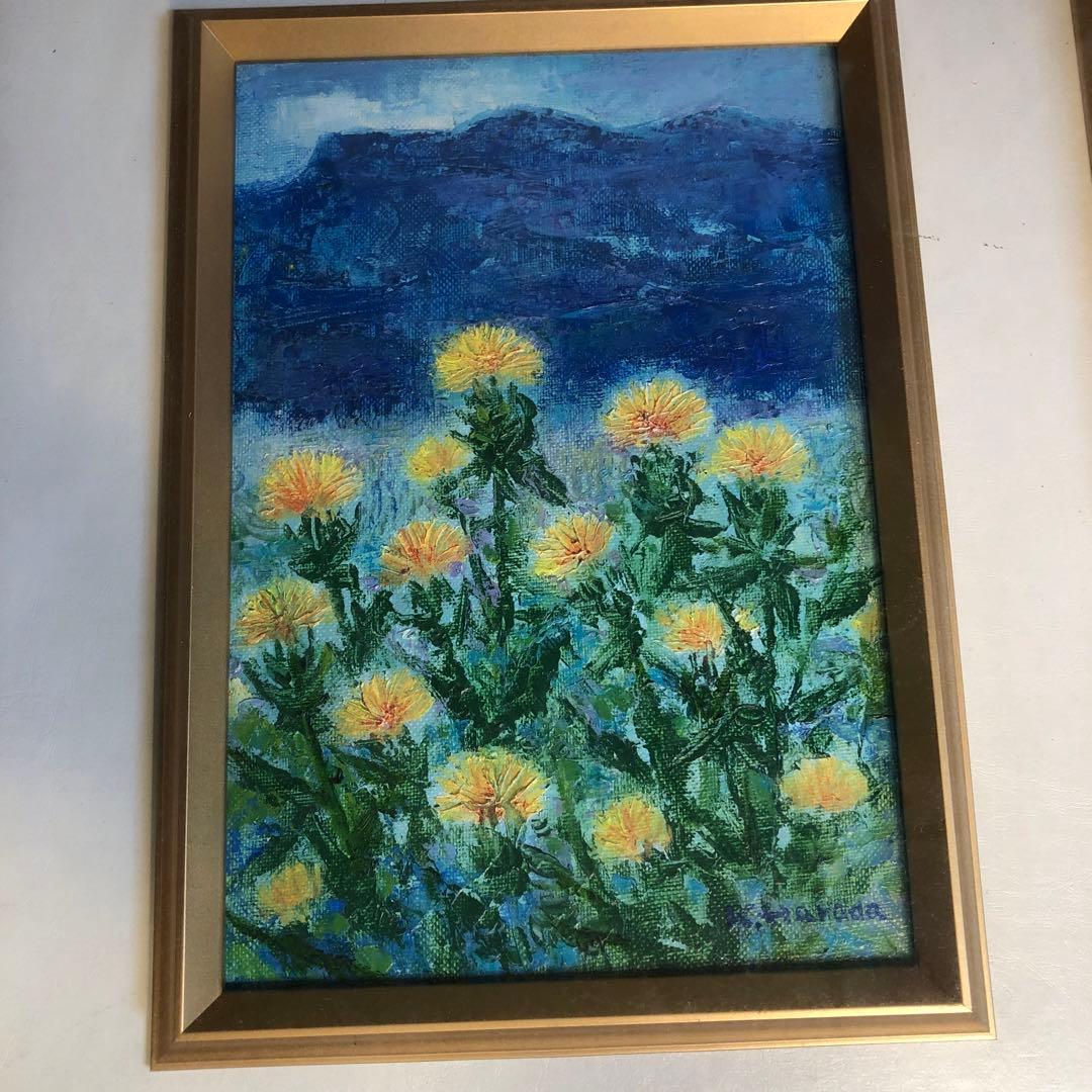 原田敬造 画 【紅花】1982年 額付 絵画