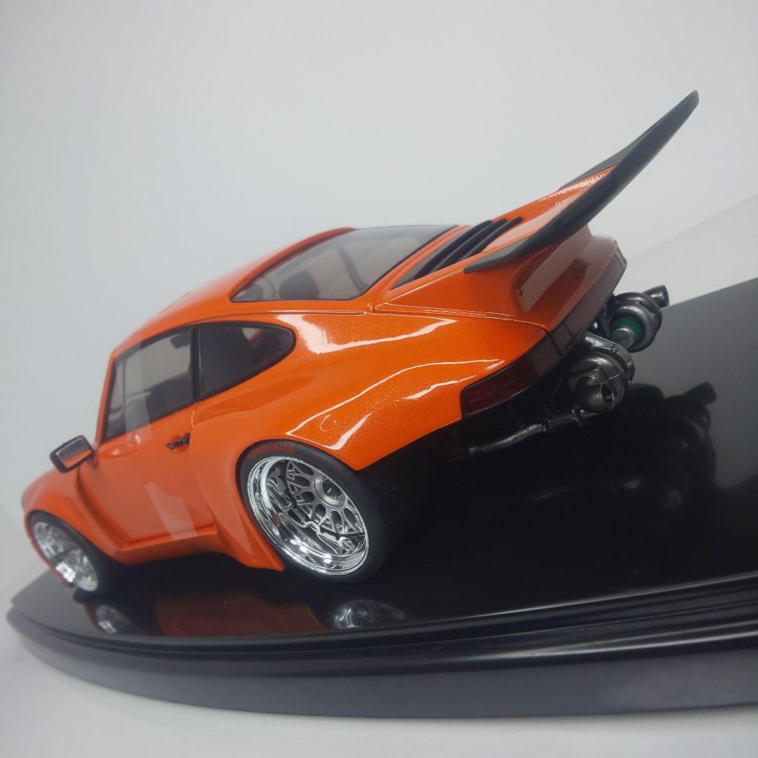〓1/18スケール〓ポルシェ911ターボ〓ダイキャストモデル〓オレンジ〓新品〓