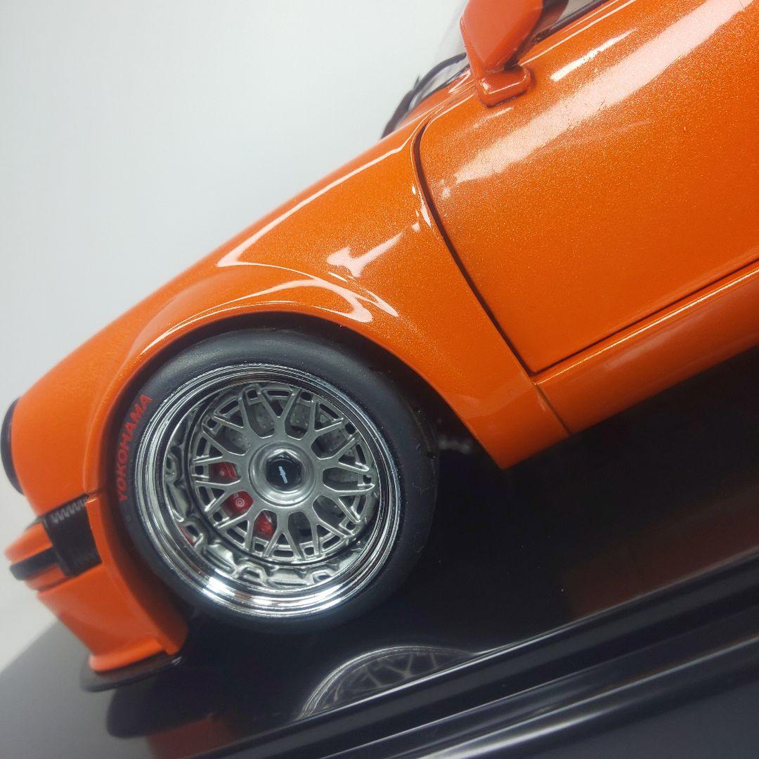 〓1/18スケール〓ポルシェ911ターボ〓ダイキャストモデル〓オレンジ〓新品〓