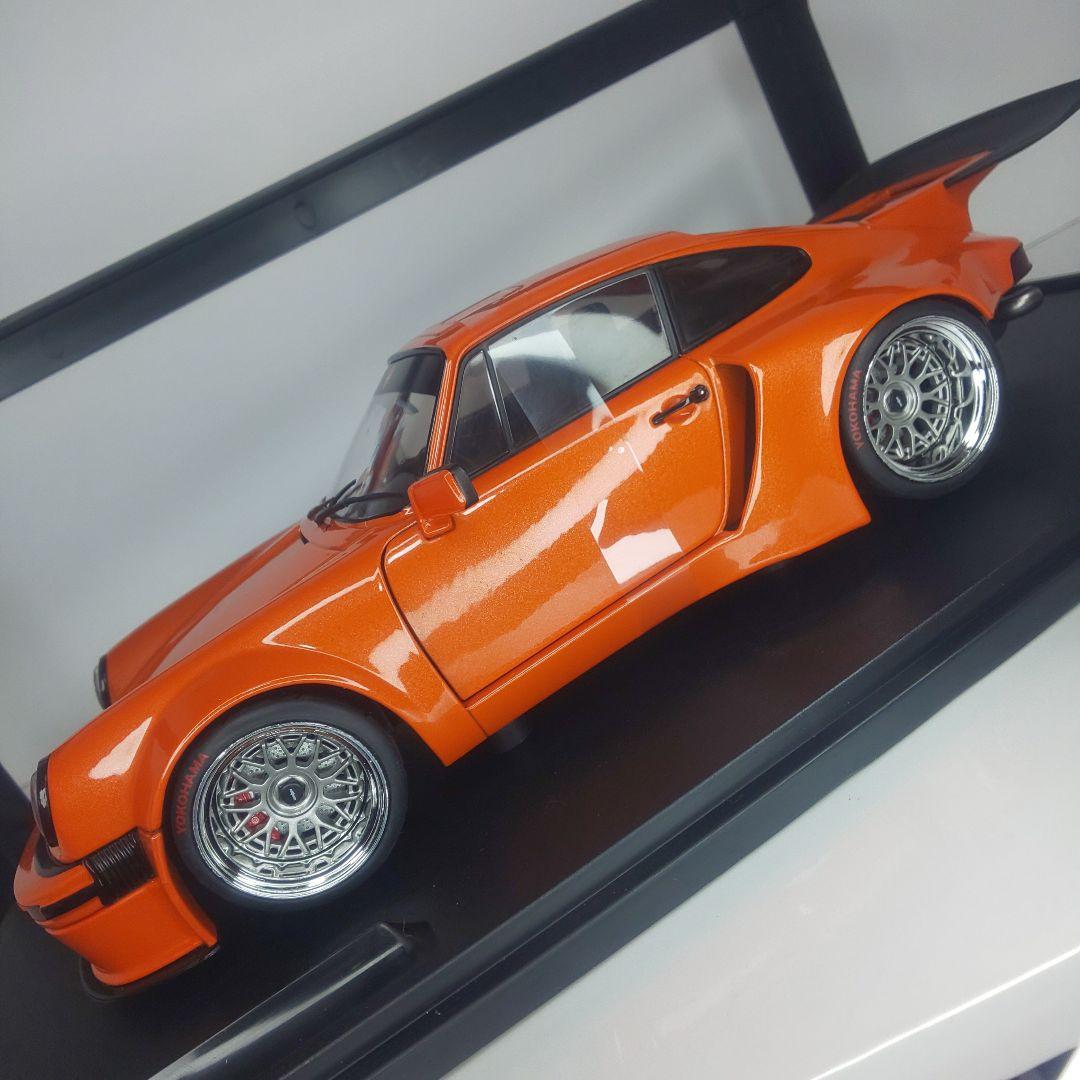 〓1/18スケール〓ポルシェ911ターボ〓ダイキャストモデル〓オレンジ〓新品〓
