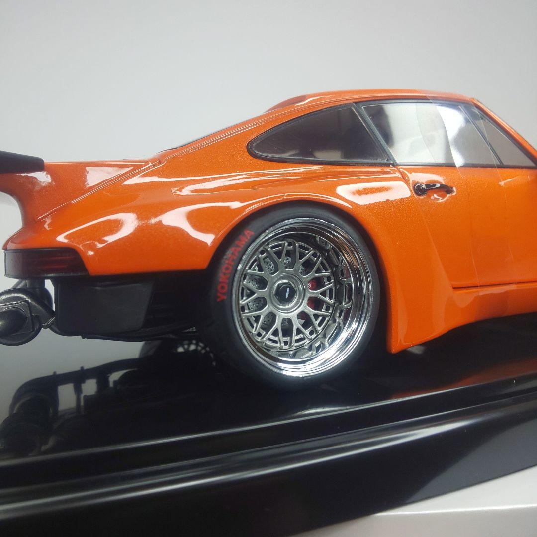 〓1/18スケール〓ポルシェ911ターボ〓ダイキャストモデル〓オレンジ〓新品〓