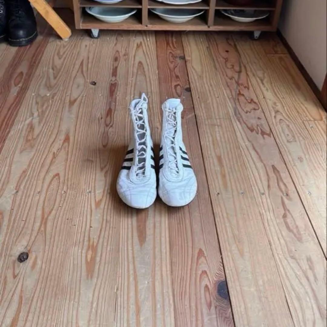 adidas ボクシングシューズ ホワイト　y2k