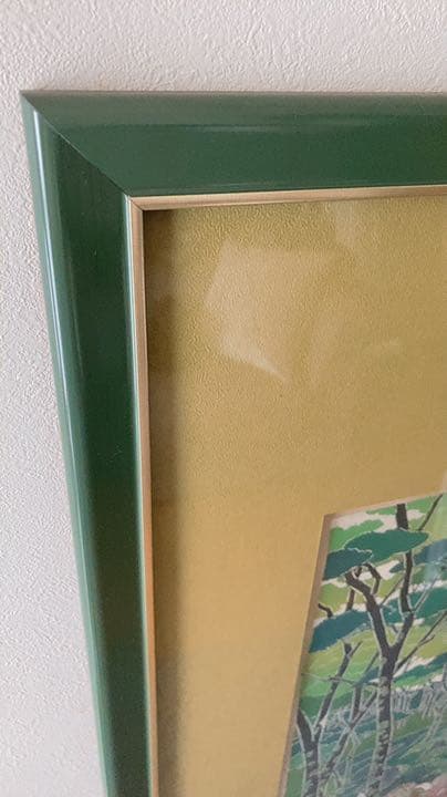 夢田誠　鬼ごっこ　版画　リトグラフ　額