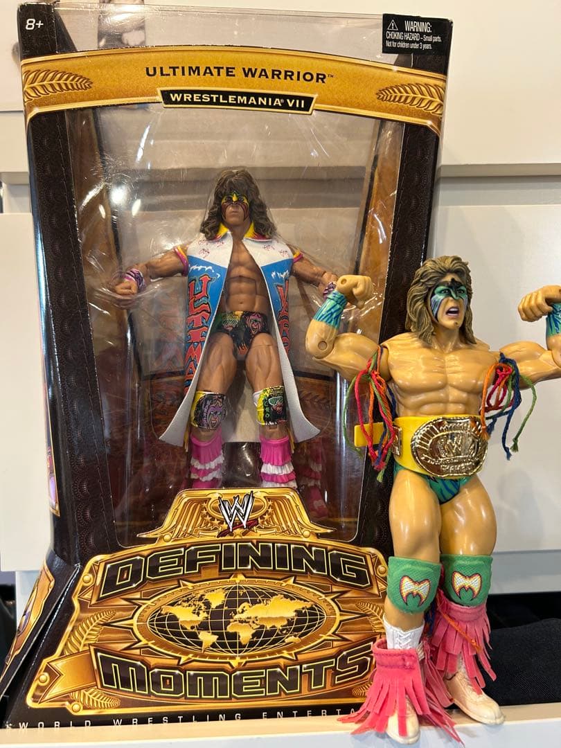 おまけ付き　マテル　WWE アルティメットウォリア ー レッスルマニア7