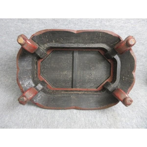 堆朱平卓唐人風景図 [B28180]