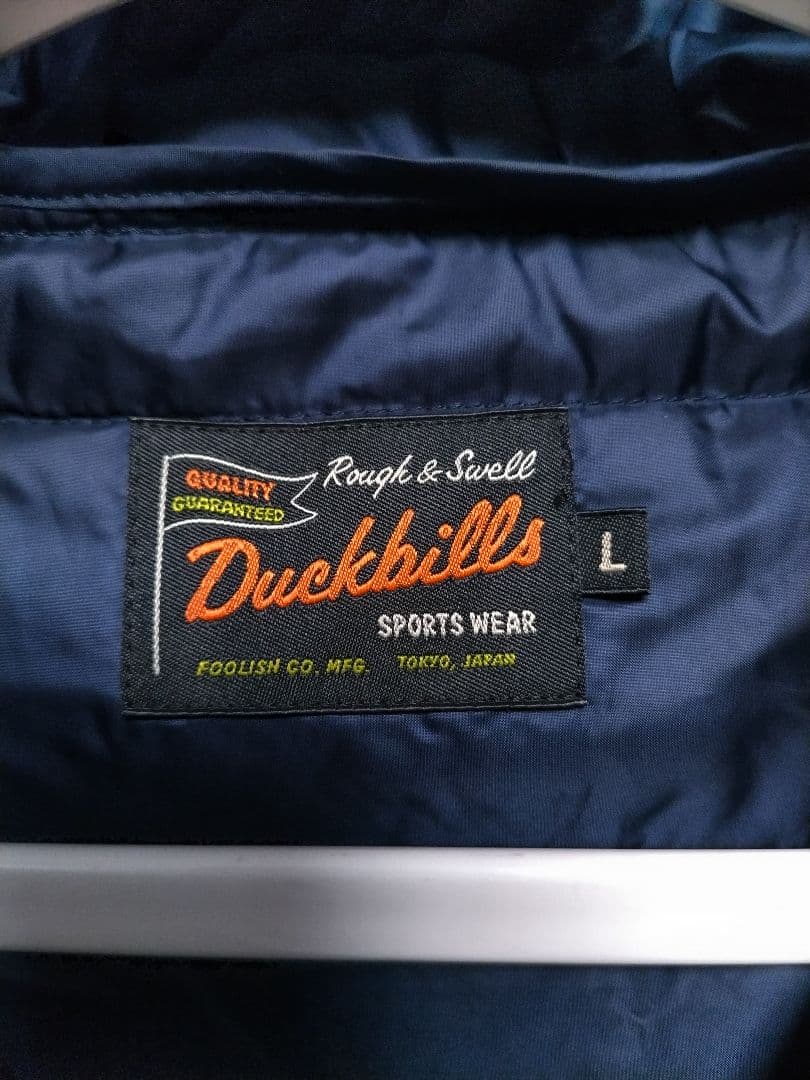 ラフアンドスウェル　ダウンベスト　フーディ　ネイビー