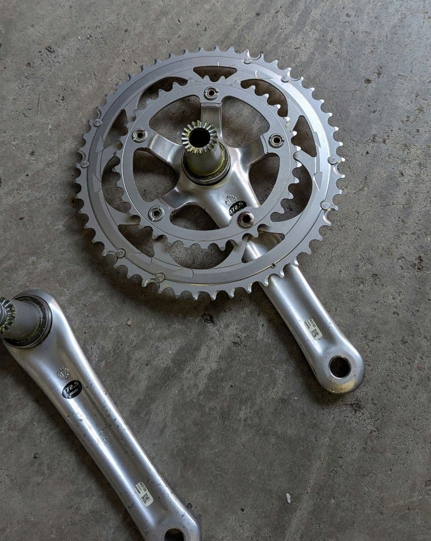 カンパ ベローチェ クランクセット 172.5 50-34 10S シルバー