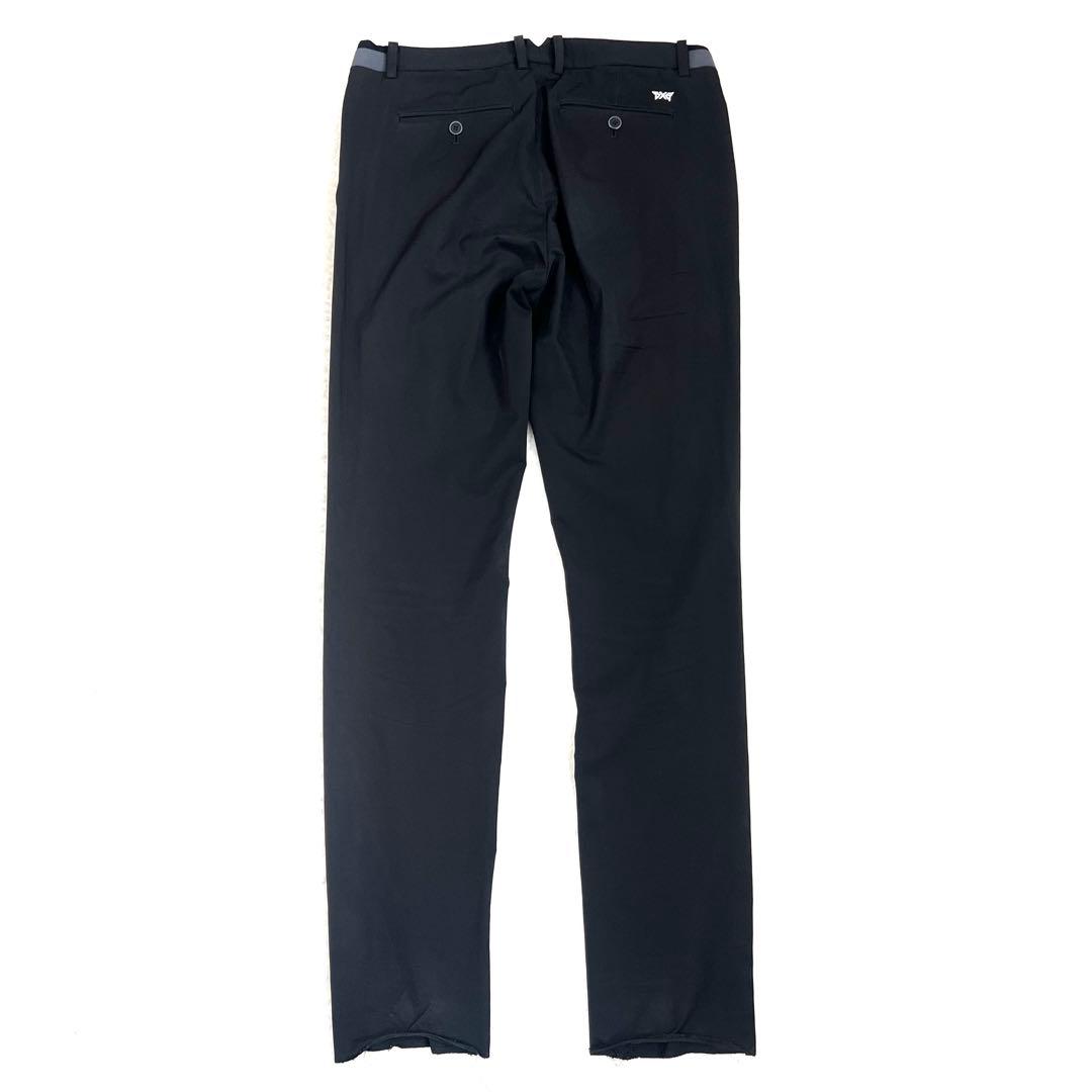 【PXG】 メンズ ストレッチ ロングパンツ BK Lサイズ (裾上げ前)
