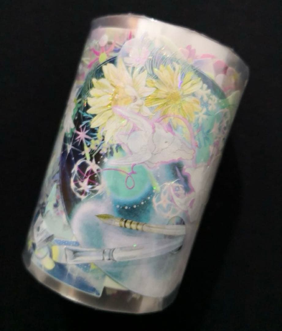 【8542】海外　マステ　3/5/巻売り　貝殻光マスキングテープ