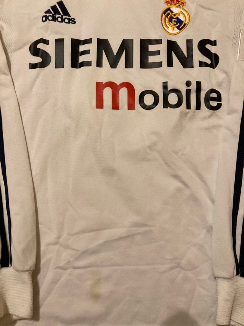 送料無料　希少品　 レアルマドリード02-03(H) ＣＬ仕様 長袖　ジダンm