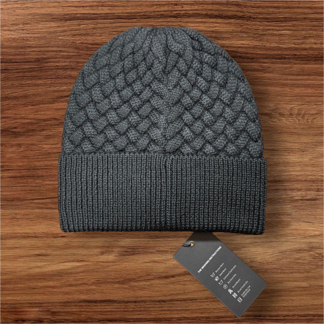 CCロゴ ニット帽 ブラック編み込み