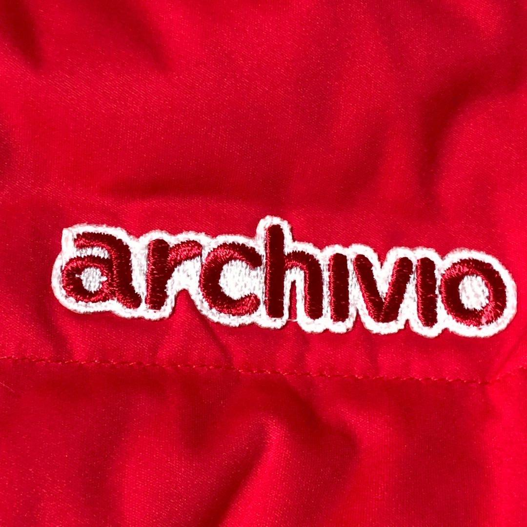 【美品】archivio アルチビオ ダウンジャケット ボアフード レッド