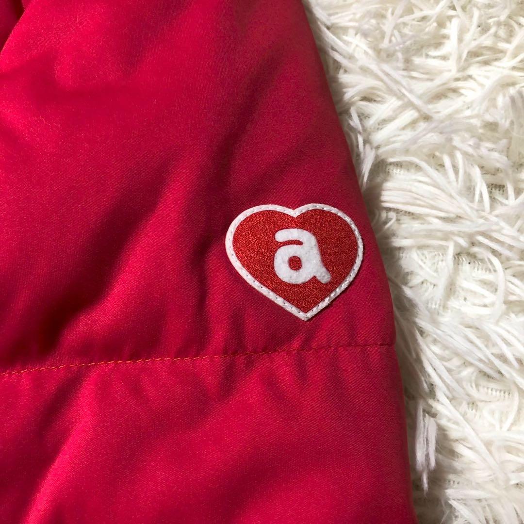 【美品】archivio アルチビオ ダウンジャケット ボアフード レッド