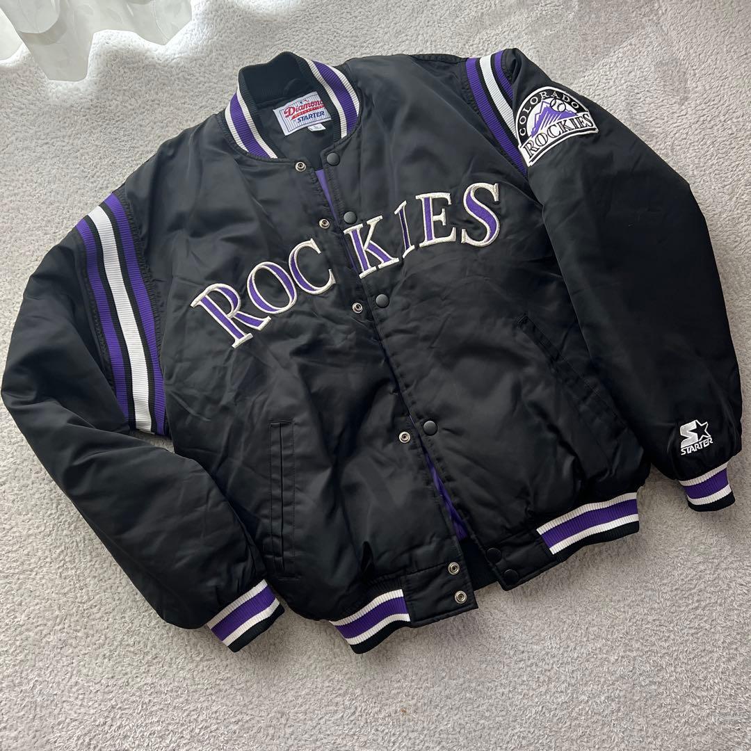 美品✨スターター　ロッキーズ　スタジャンMLB STARTER ダイアモンドＬ
