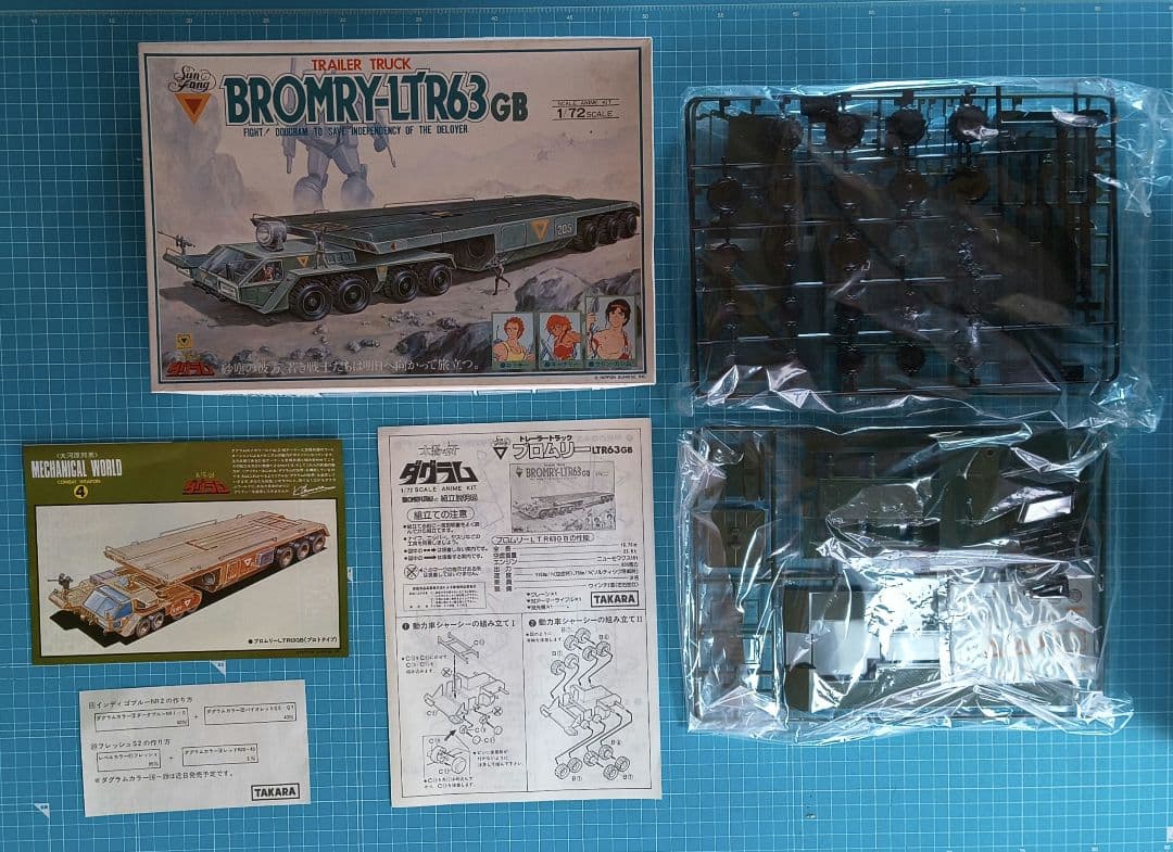 09　未組立 タカラ 太陽の牙ダグラム プラモデル 6点セット