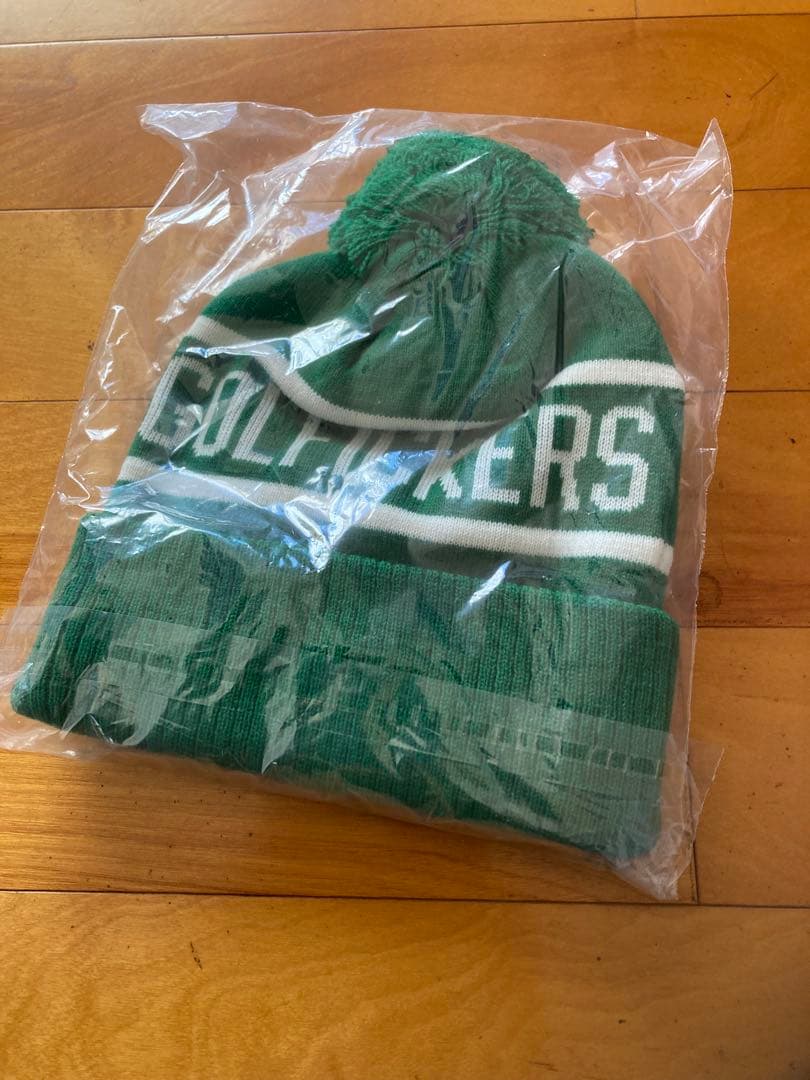 Golficers ポンポン付きニット帽 グリーン