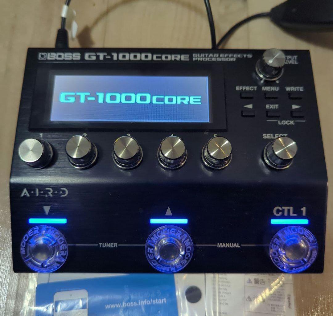 roland boss gt1000core 1ノブが傾いている
