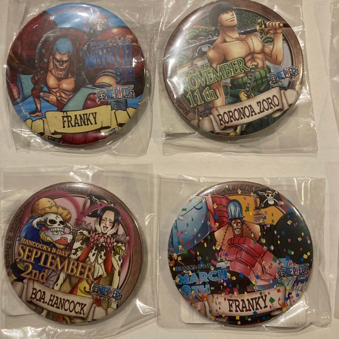 ワンピース　バースデー缶バッジ　まとめ