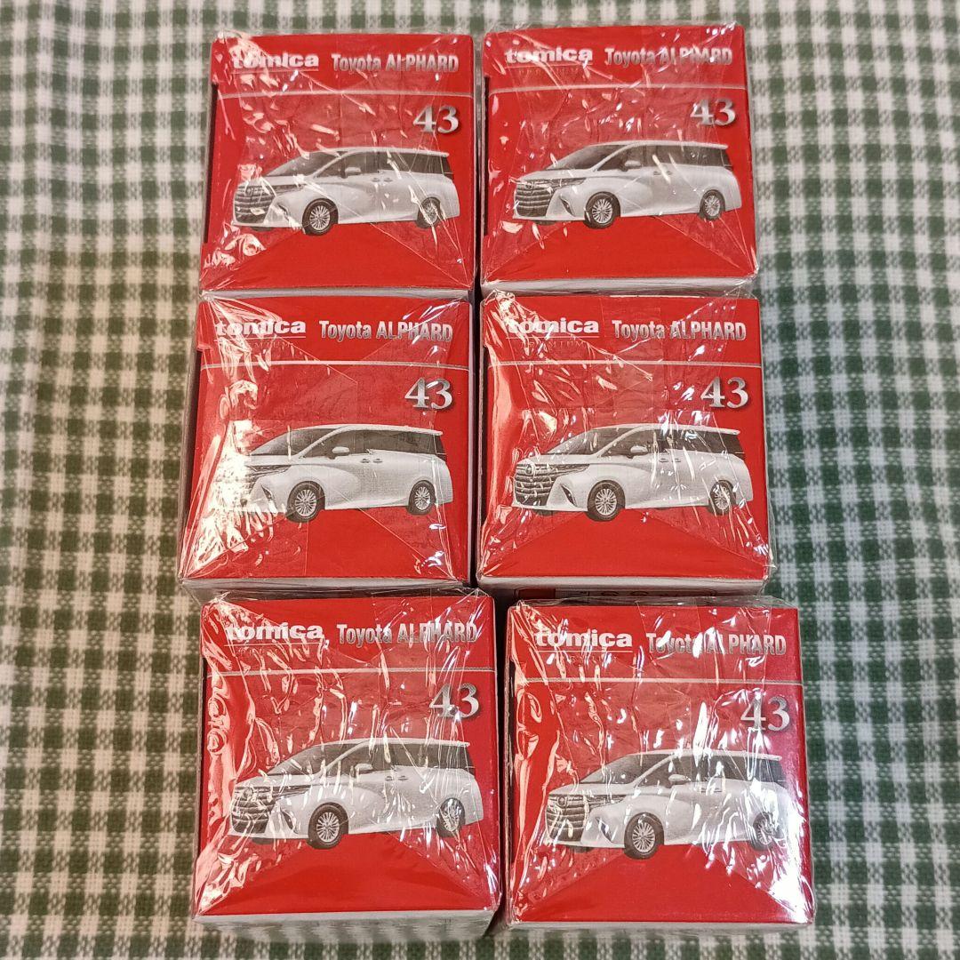 未開封 トミカプレミアム 43 トヨタ アルファード 発売記念仕様 6個 白