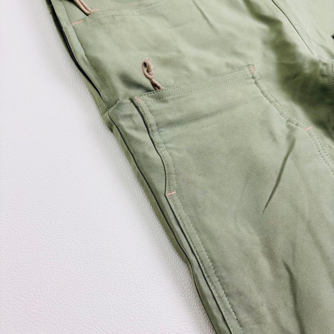 2460 バートン ビブパンツ カーキ 裏地付き つなぎ