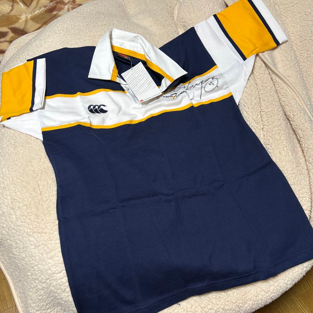 デビッド・キャンピージのサイン入り カンタベリーラガーシャツ Lサイズ