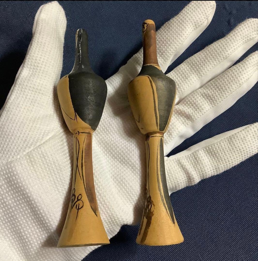 激レア こけし 修道士 修道女 根本勲 約13cm