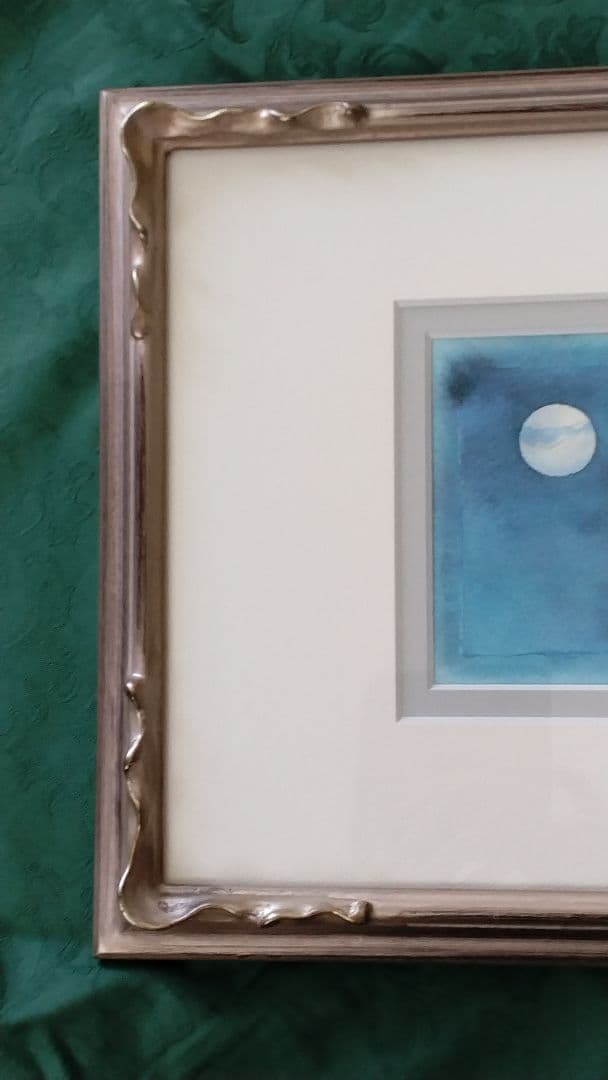 日本画「雪うさぎ」 川崎麻児