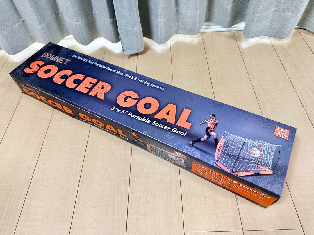 【未使用】BOWNET 3' x 5' ポータブルサッカーゴール ケース付き ②
