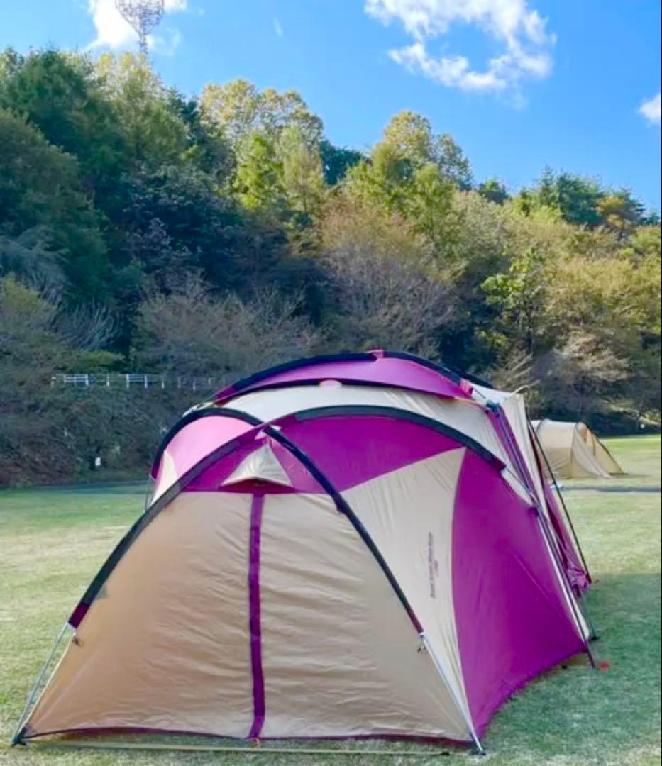 【極美品】コールマン テント ラウンドスクリーン2ルームハウスバーガンディ