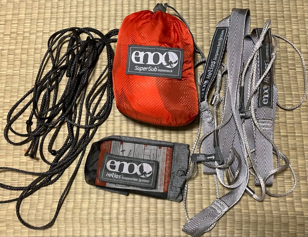 ENO SuperSub ウルトラライトハンモック　サスペンションシステム付き