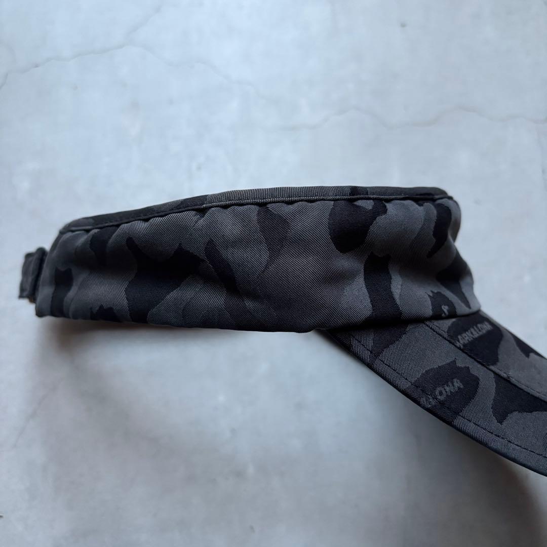 MARK&LONA マークアンドロナ サンバイザー スカル迷彩総柄 ロゴ ゴルフ