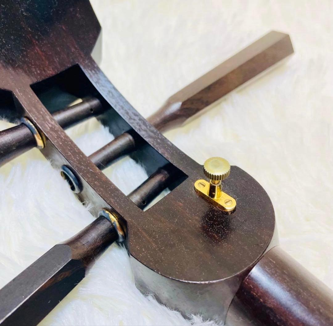 高級三味線 紅木 綾杉胴