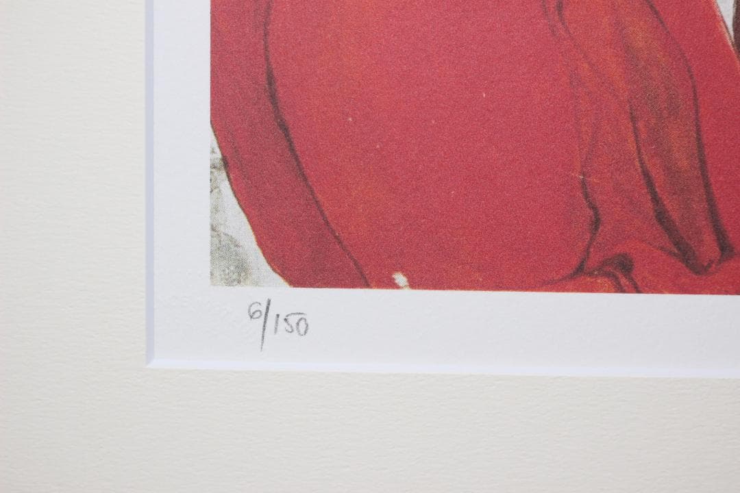 藤田嗣治 エスタンプリトグラフ「ジルベール ペトリデスの肖像画」 6/150