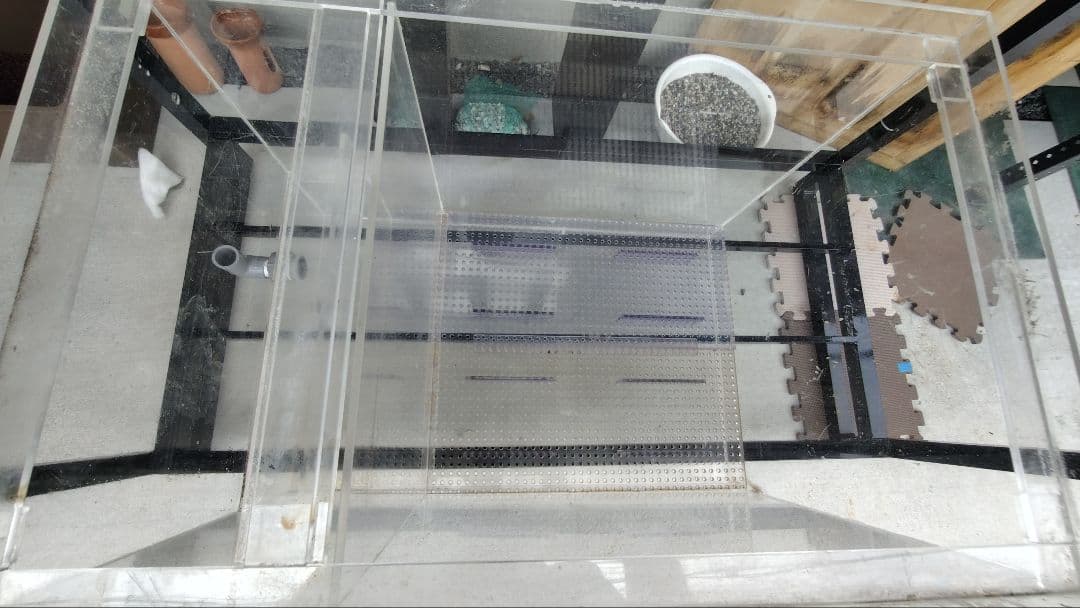 【送料込】オーバーフロー用水槽　アクリル濾過槽