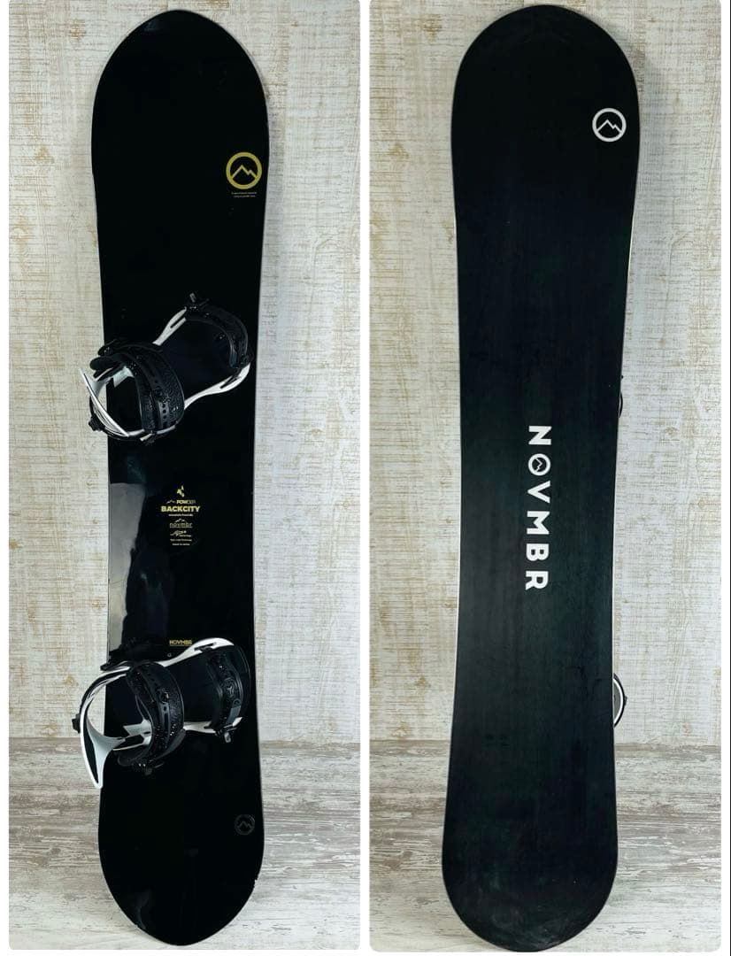 NOVEMBERバックシティー158 &ユニオン　アトラスM スノーボードセット