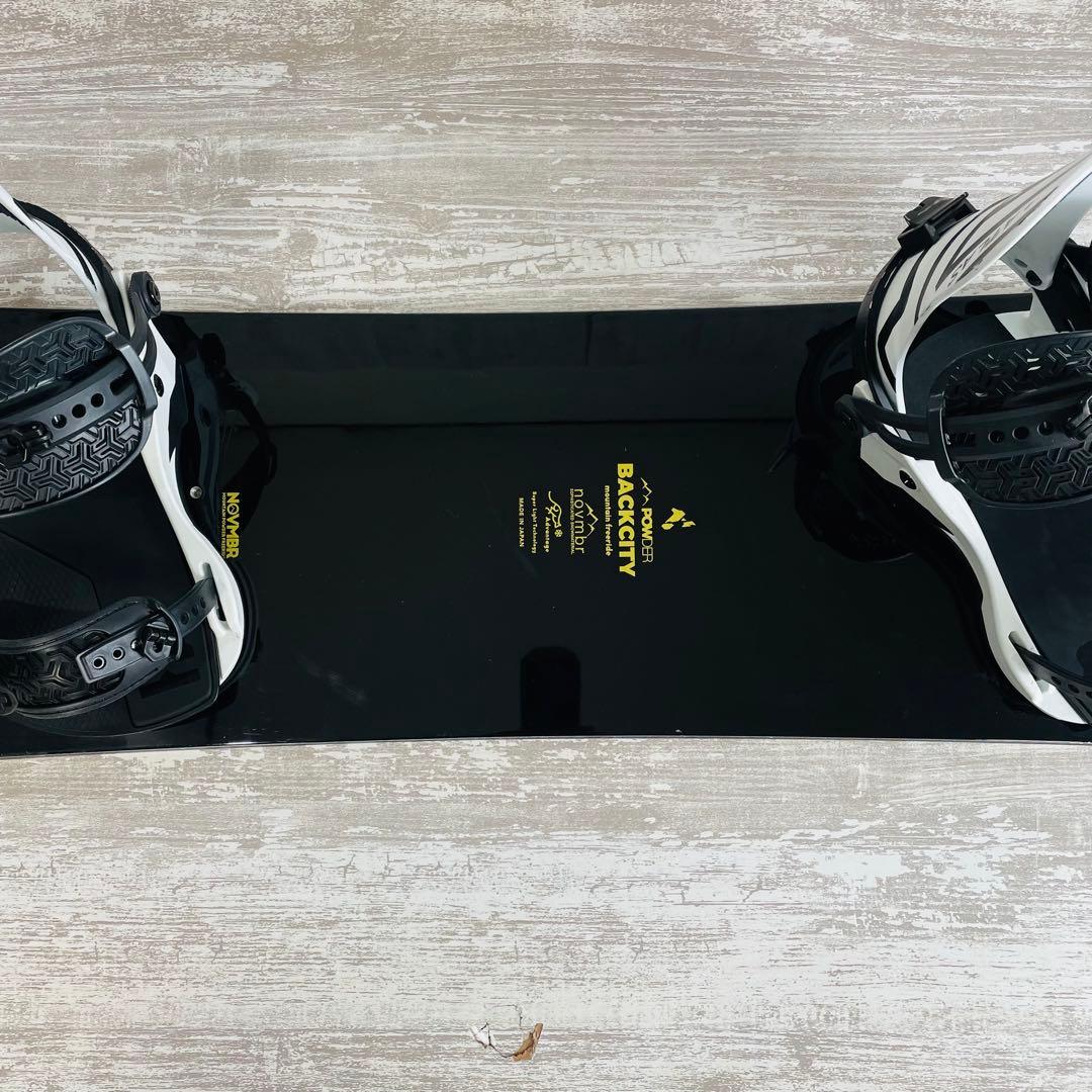 NOVEMBERバックシティー158 &ユニオン　アトラスM スノーボードセット