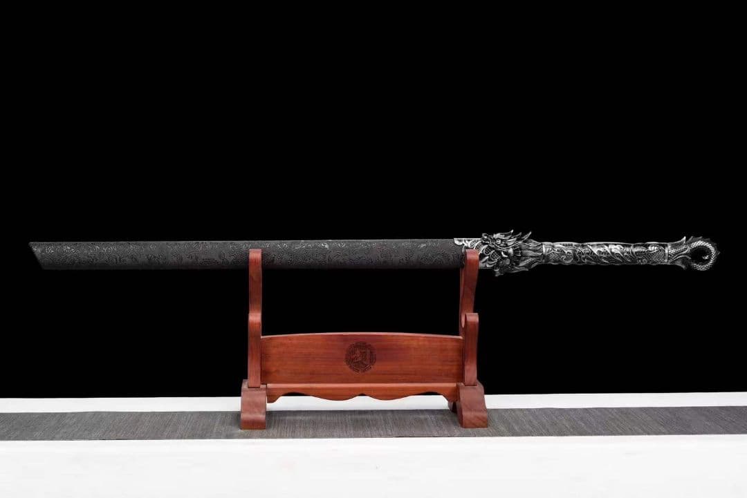 古兵器   武具　刀装具　日本刀　模造刀 『龍炎唐横刀』横刀  直刀