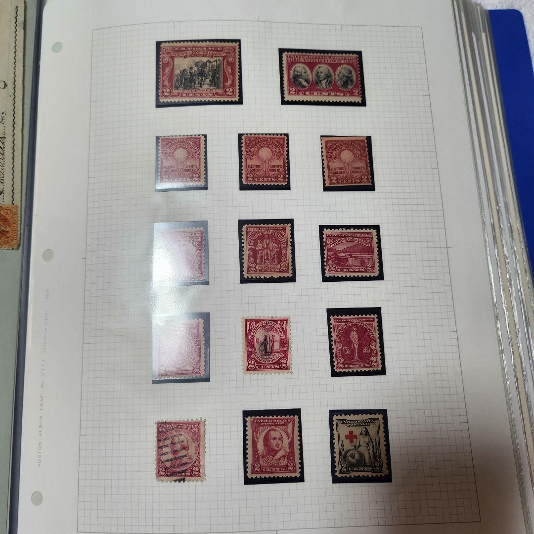 アメリカ　使用済み切手 一冊 1893-1977 1c-13cents